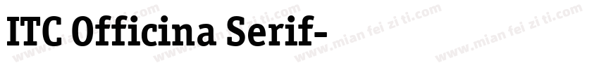 ITC Officina Serif字体转换